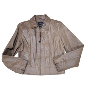 MODA INTERNATIONAL Leather Jacket